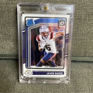 Custom 3D Floater - Javon Baker Optic Rated Rookie card